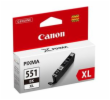 Canon CARTRIDGE CLI-551BK XL černá pro Pixma iP, Pixma iX, Pixma MG a Pixma MX 6850, 725x, 925, 8750 (1130 str.)