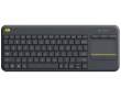 Logitech K400 plus/Bezdrátová USB/US layout/Černá