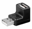 PremiumCord USB redukce A-A, Male/Female 90°