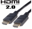 PremiumCord HDMI 2.0 High Speed + Ethernet kabel/ zlacené konektory/ 1,5m/ černý