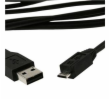 Kabel USB A Male/Micro B Male, 0.5m,USB 2.0,černý