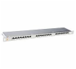 19" patch panel Solarix 24xRJ45 CAT6 STP s vyvazovací lištou 0,5U SX24HD-6-STP-SL