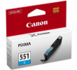 Canon CARTRIDGE CLI-551C azurová pro Pixma iP, Pixma iX, Pixma MG a Pixma MX 6850, 725x, 925, 8750 (332 str.)