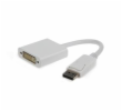 Gembird adaptér DisplayPort v.1 (M) na Dual Link DVI (F) 0.1m kábel, biely