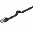 PremiumCord Plochý patch kabel UTP RJ45-RJ45 CAT6 5m černá