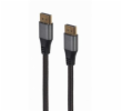 Gembird kábel DisplayPort (M/M), 8K, Premium, 1.8 m, čierny