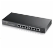 ZyXEL GS1900-8 Zyxel GS1900-8 8-port Desktop Gigabit Web Smart switch: 8x Gigabit metal, IPv6, 802.3az (Green), fanless v2