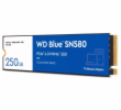 WD BLUE SSD NVMe 250GB PCIe SN580,Gen4 , (R:4000, W:2000MB/s)