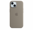 Apple Silikonové s MagSafe iPhone 15, jílově šedá MT0Q3ZM/A iPhone 15 Silicone Case with MS - Clay