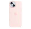 Apple Silikonové s MagSafe iPhone 15 Plus, světle růžové MT143ZM/A iPhone 15+ Silicone Case with MS - Light Pink