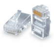 Konektor RJ45 CAT5E UTP 8p8c pro drát 100ks bal.