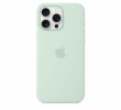 iPhone 16 Pro Max Silicone Case with MS-Aquamarine
