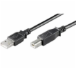 PremiumCord Kabel USB 2.0, A-B, 2m, černý